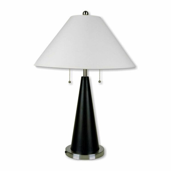 Yhior 28 in. Metal Table Lamp - Black And Silvertone YH3125270